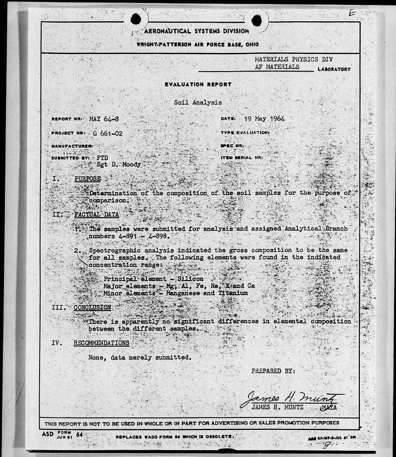 A black and white copy of a report.