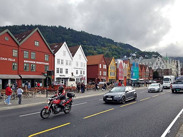 Reconstructed warehouses on the Bergen Hanseatic Wharf. Bergen was one of the major foreign trading posts in the Hanseatic League.