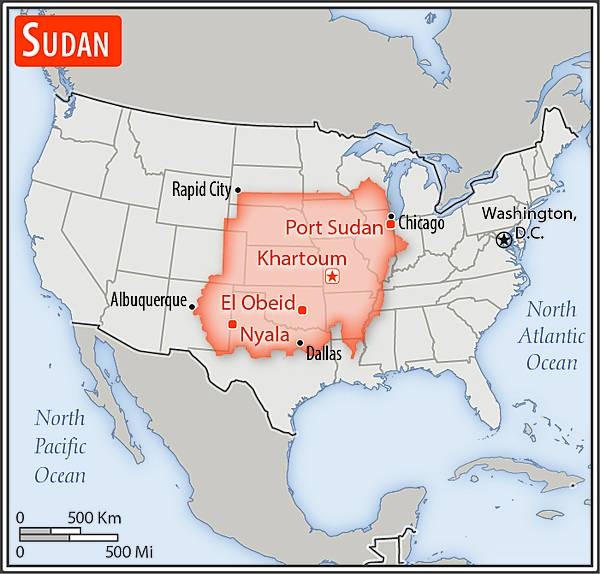 Area comparison map