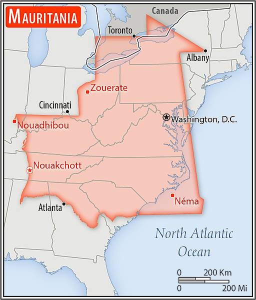Area comparison map