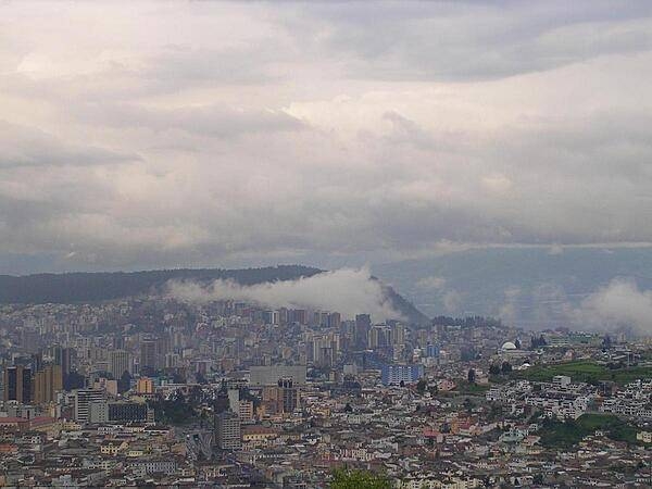 A view of the capital of Ecuador - San Francisco de Quito or Quito for short - which is the country's second most populous city (after Guayaquil) and one of the highest capitals in South America. It is also the headquarters of the Union of South American Nations. Quito's old city has been declared a world heritage site.