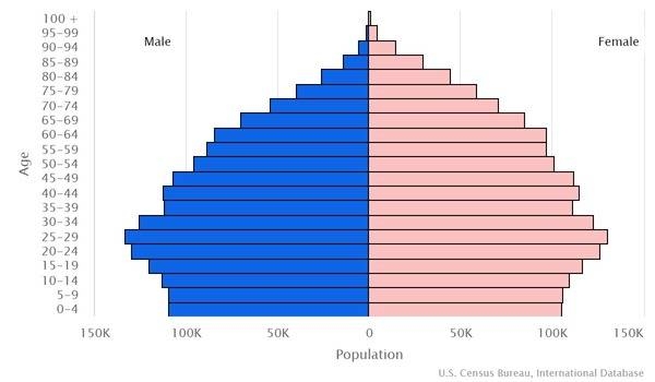2022 population pyramid