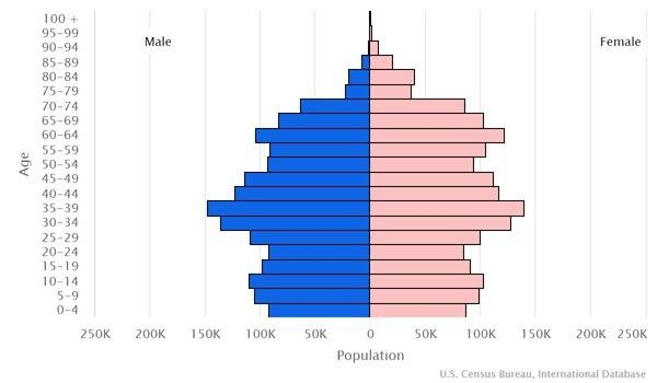 2022 population pyramid