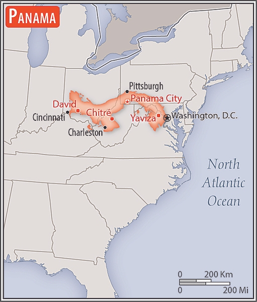 Area comparison map