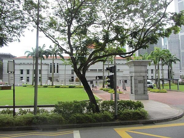 Parliament House in Singapore. The building is in the Civic District of the Downtown Core within the central business district.