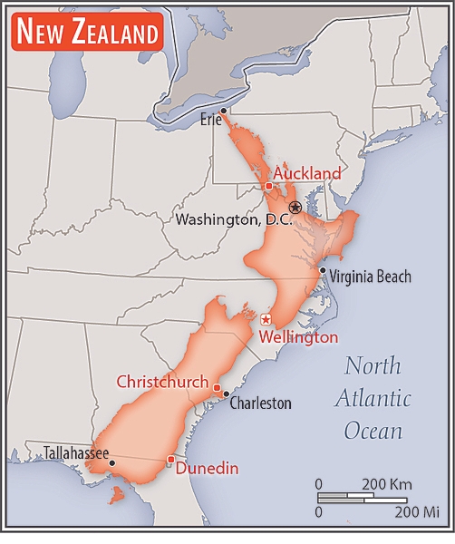 Area comparison map