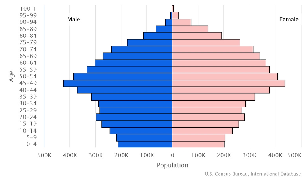 2023 population pyramid