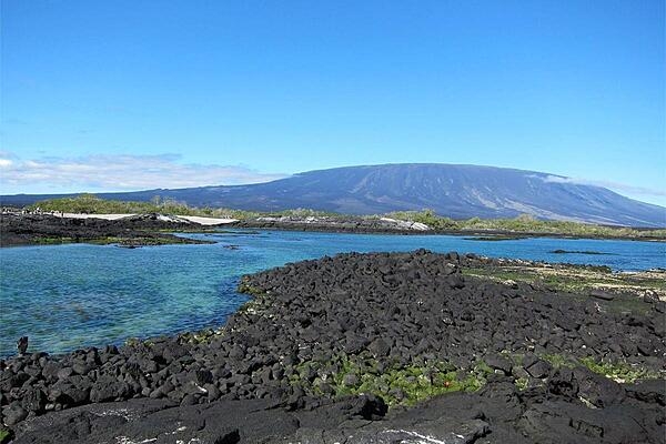 Fernandina Volcano on Fernandina Island is the Galapagos archipelago's most active volcano.