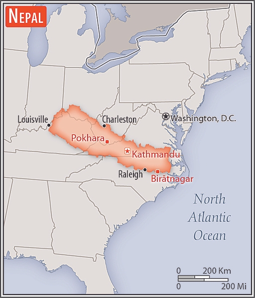 Area comparison map