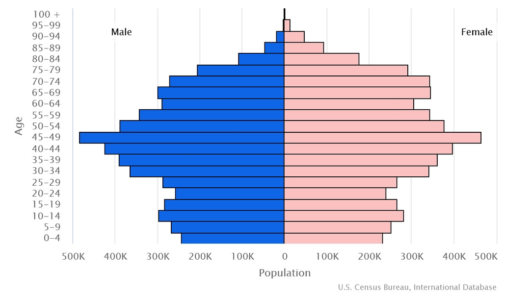 2023 population pyramid