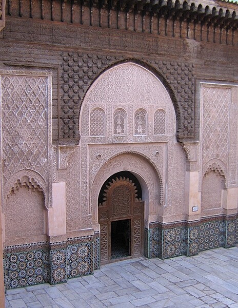 Today preserved as a historical site, the Ben Youssef Madrasa was founded in the 14th century and subsequently reconstructed. When completed in 1565, it was the largest Islamic college in Morocco and one of the largest in North Africa. The madrasa is named after the adjacent Ben Youssef Mosque founded by the Almoravid Sultan Ali ibn Yusuf (reigned 1106-1142).