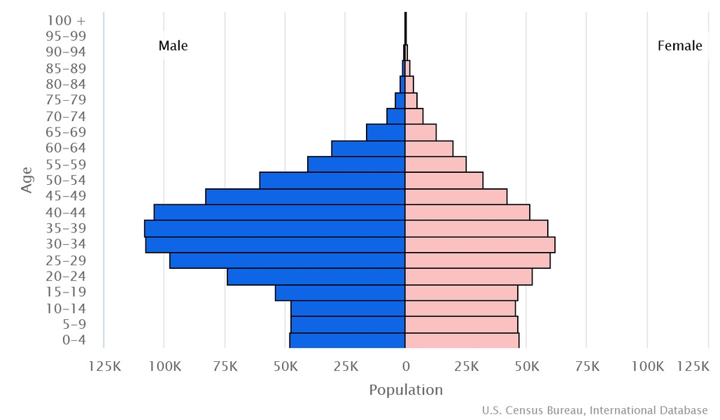 2023 population pyramid