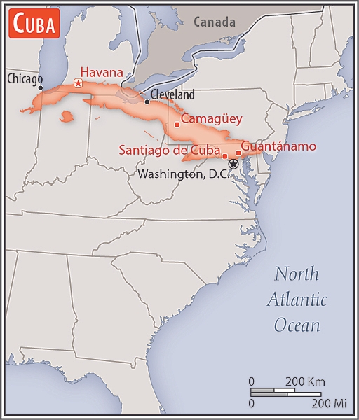 Area comparison map