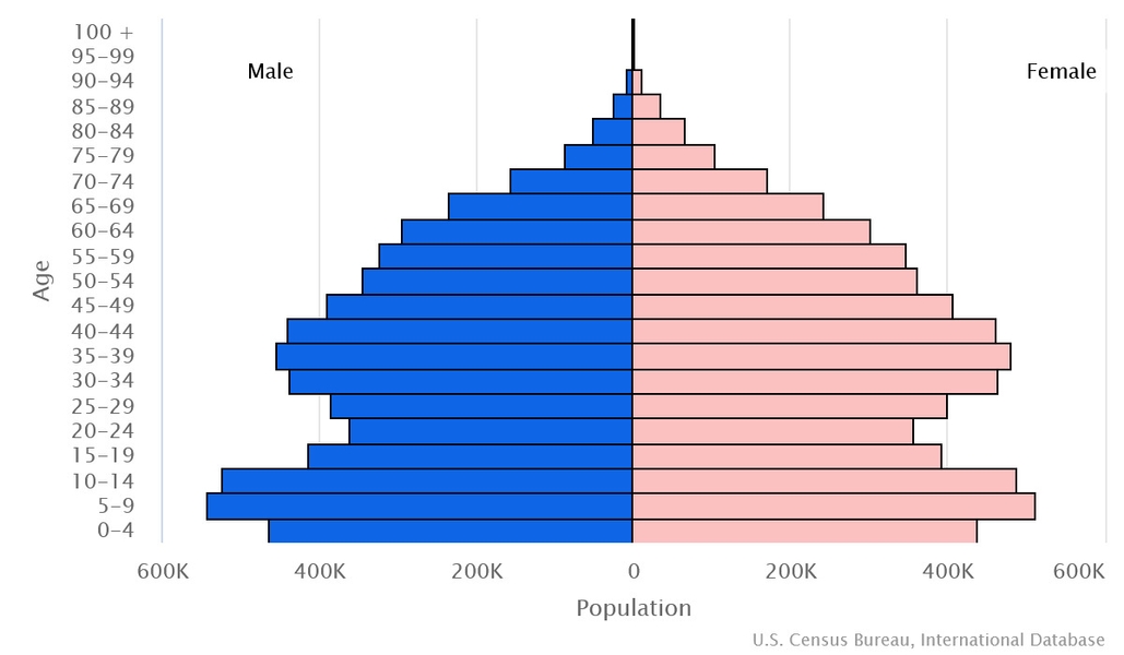 2023 population pyramid