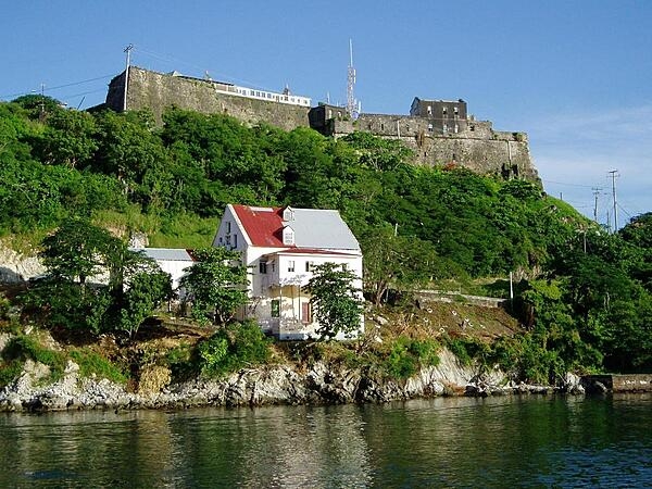 A view of Fort Rupert as seen from the entry to the harbor of St. George&apos;s.