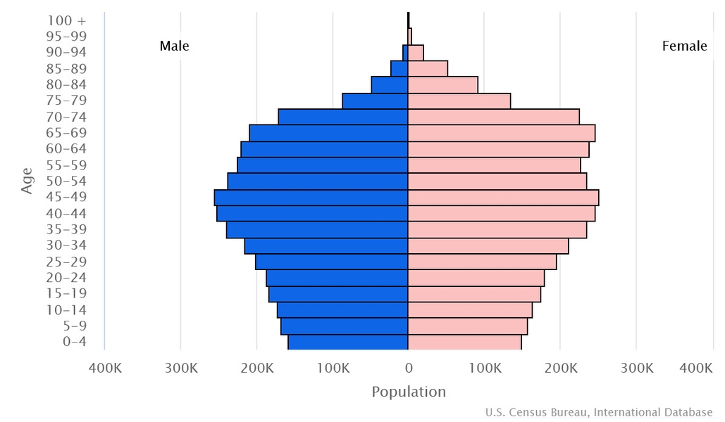 2023 population pyramid