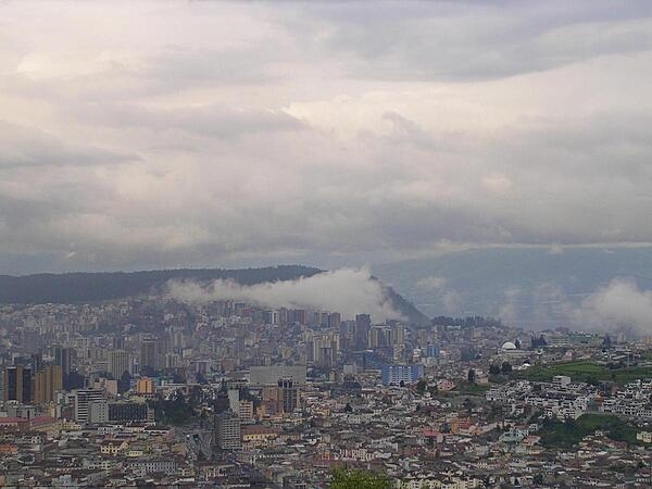 A view of the capital of Ecuador -  San Francisco de Quito or Quito for short - which is the country&apos;s second most populous city (after Guayaquil) and one of the highest capitals in South America. It is also the headquarters of the Union of South American Nations.  Quito&apos;s old city has been declared a world heritage site.