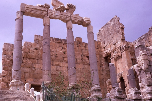 Located in Baalbek in Lebanon’s Bekaa Valley, the Temple of Jupiter, the largest Roman temple in the world, is part of the Baalbek temple complex that also includes the Temple of Bacchus. The complex became a UNESCO World Heritage site in 1984. Details of the temple's construction - who commissioned or designed it, or exactly when it was constructed - are unknown. Work probably began around 16 B.C. and was nearly complete by about A.D. 60.