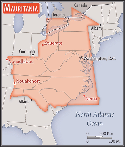 Area comparison map