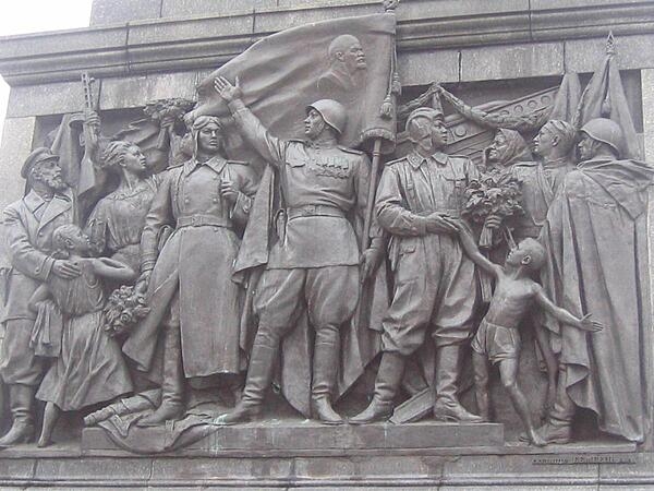 A panel on the World War II Monument in Minsk&apos;s Victory Square. An eternal flame burns at the base of the memorial that was constructed in 1954 to commemorate the country&apos;s war dead.