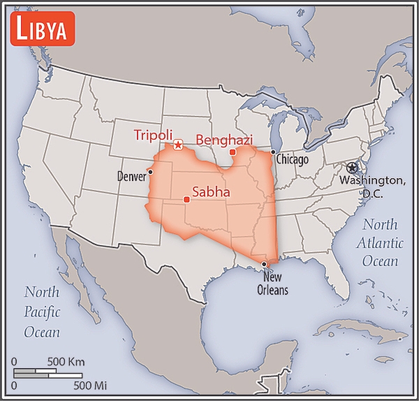 Area comparison map