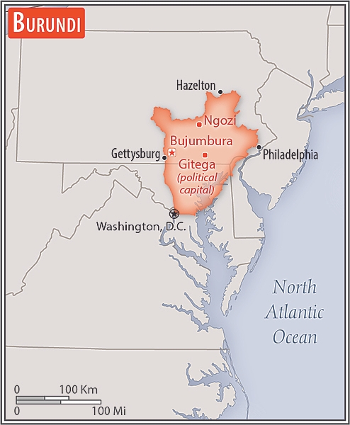 Area comparison map