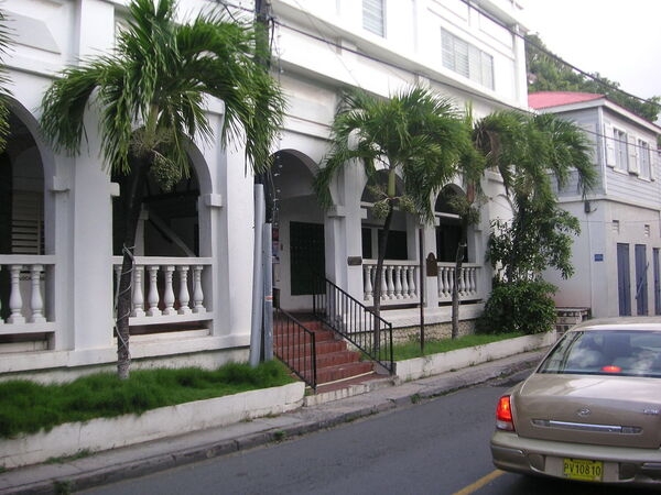 The Old Post Office Building on Main Street in Road Town.