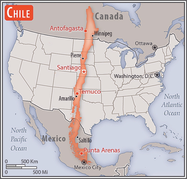 Area comparison map