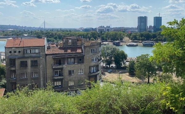 A view of Belgrade and the Sava River.  Belgrade is the only European capital that lies at the confluence  two huge rivers – the Sava and Danube.