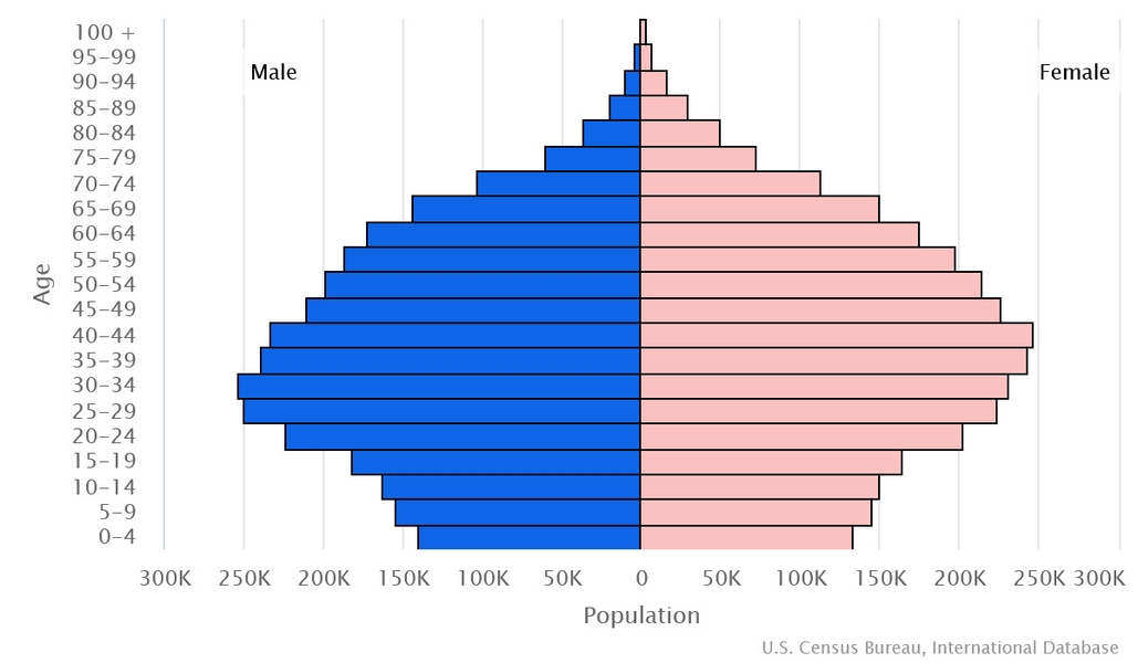 2023 population pyramid