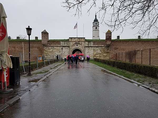 The Inner Stambol Gate is the main entrance to the Belgrade's Kalemegdan Fortress.