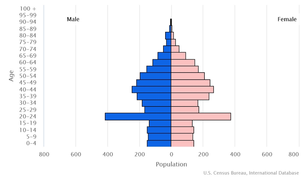 2023 population pyramid