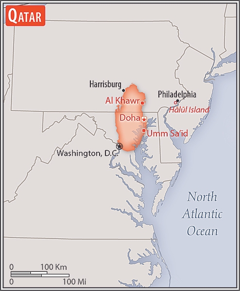 Area comparison map