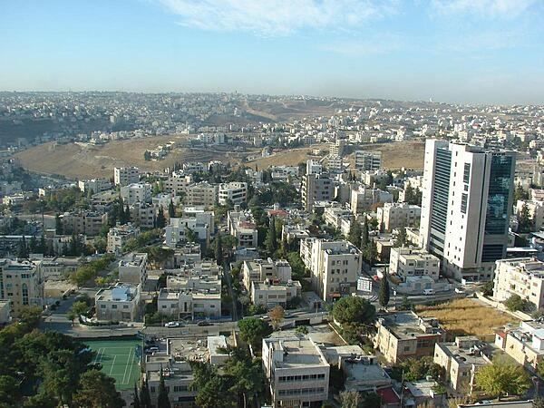 Aerial view of Amman, Jordan.