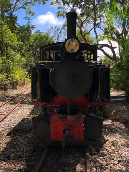 One of the early crops grown in Barbados was sugar cane. To help with crop management and transportation, a train system was constructed along the eastern coast. This train still transports tourists to a scenic overlook providing insights into Bajan history.