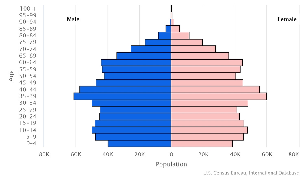 2023 population pyramid