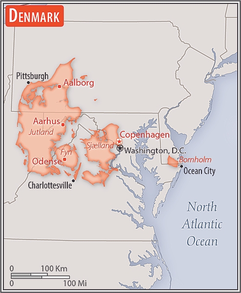 Area comparison map